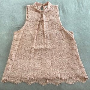 Pink Crocheted Blouse